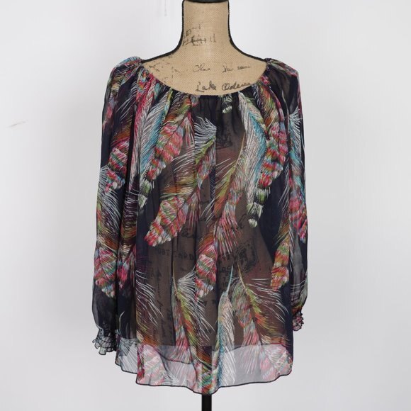 EC Gracia floral Blouse size M - Picture 1 of 12